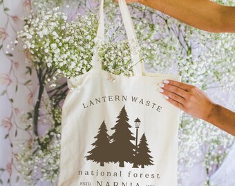 Narnia Lantern Waste Tote Bag C.S. Lewis Chronicles of Narnia