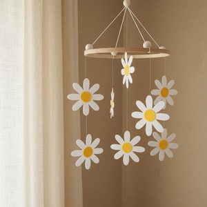 Bumble Bee Daisies Nursery Mobile Baby Room Decor, Baby mobile, Nursery mobile, Crib mobile, Nursery decoration