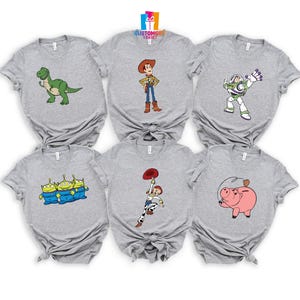 Toy Story Charaktere T-shirt, Disney Shirt, Toy Story Geburtstag Shirt, beste Freunde Geschenk, Cartoon Shirt, Disney Kinder Shirt, Disney Familie T-Shirt