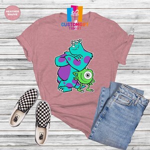 Camiseta de Disney de Sulley y Mike, camiseta de Monsters Inc., camiseta de Disney, camiseta de mejores amigos, camiseta de dibujos animados, camiseta infantil de Disney, regalo para amantes de la animación