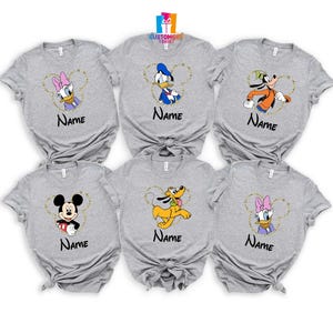 Disney Custom T-shirt, Mickey And Friends Shirt, Custom Name, Cartoon Shirt, Personalized Disney Shirt, Disney Kids Shirt, Mickey Head Shirt