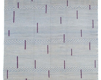 Aubergine Bars - Contemporary collection Moroccan flat weave