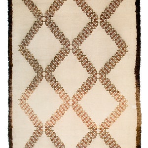 Diamond Delight vintage Ait Segrouchene Master weaver pile rug image 2