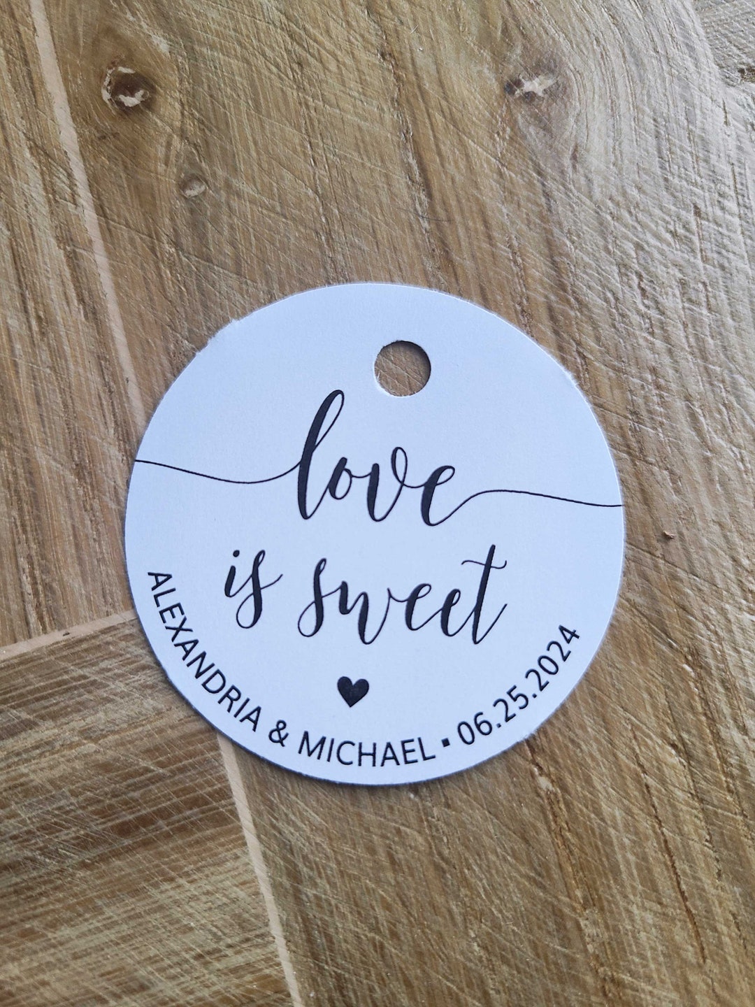 Love is Sweet Wedding Favor Tag Round Favor Tag for Baby or Etsy