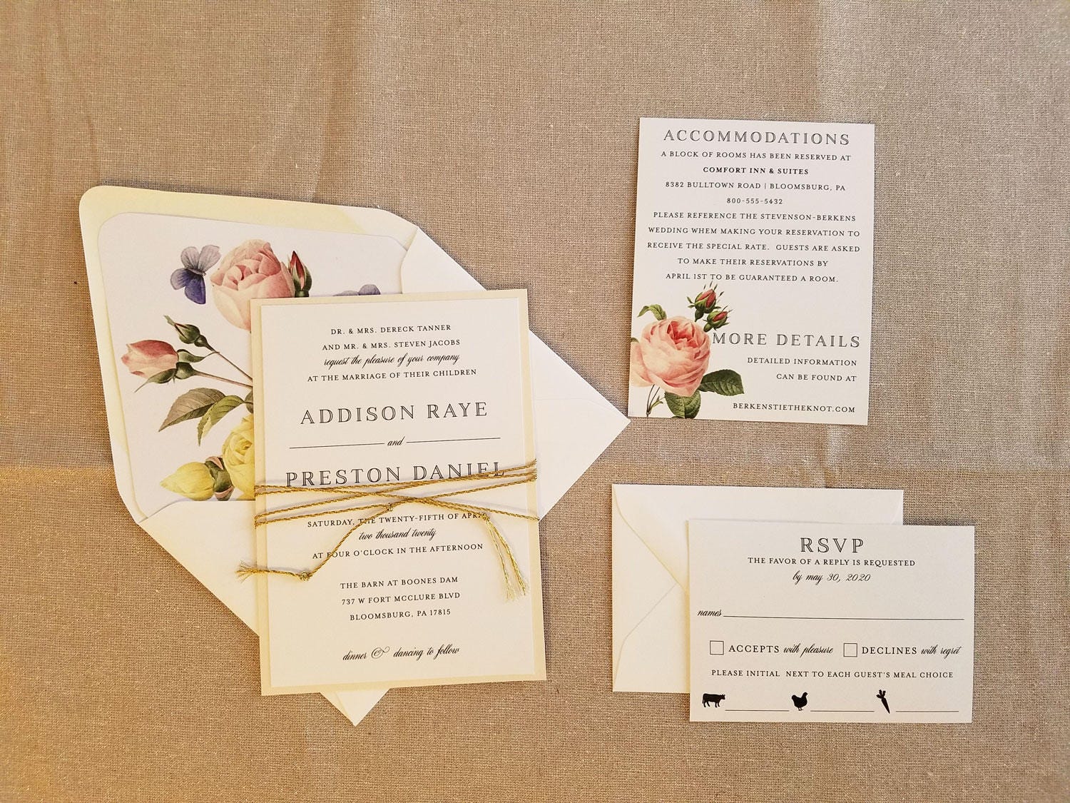 elegant wedding invitation classic