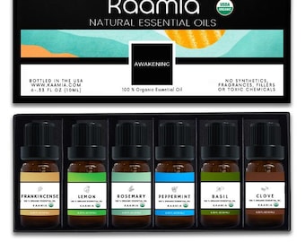 Essential Oils Set – Pure Organic Aromatherapy Oils for Wellness | Kaamia Awakening