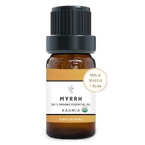 Organic Myrrh Essential Oil 10ml Aromatherapy  Diffuser  Mix And Match Any 2nd Oil Kaamia