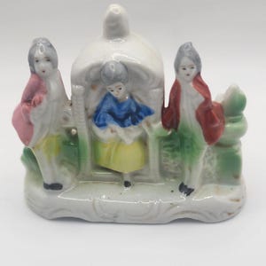 Vintage handbemalte Porzellan viktorianische Männer und Frau Figur