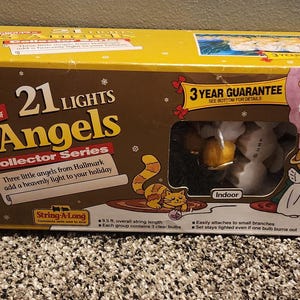 3 Angels Hallmark Indoor Christmas Lights-Collector&#39;s Series