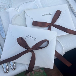 C6 Envelope Template With Ribbon Closure