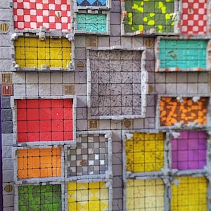 HeroQuest Premium coloured 3d printed modular board plus all walls, furniture, doors and clips.