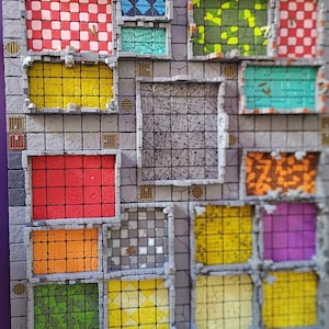 Premium Heroquest coloured 3D modular board plus doors and clips