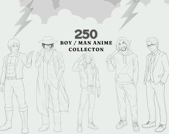 250 pinceles de anime para Procreate: colección completa para arte de anime digital