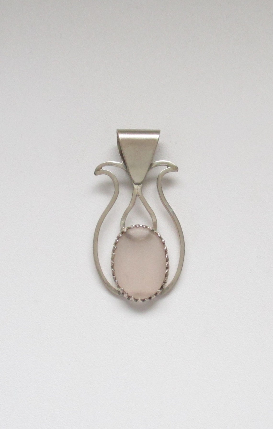 Sea Glass Jewelry Sterling Rare Pink Sea Glass Pendant Etsy