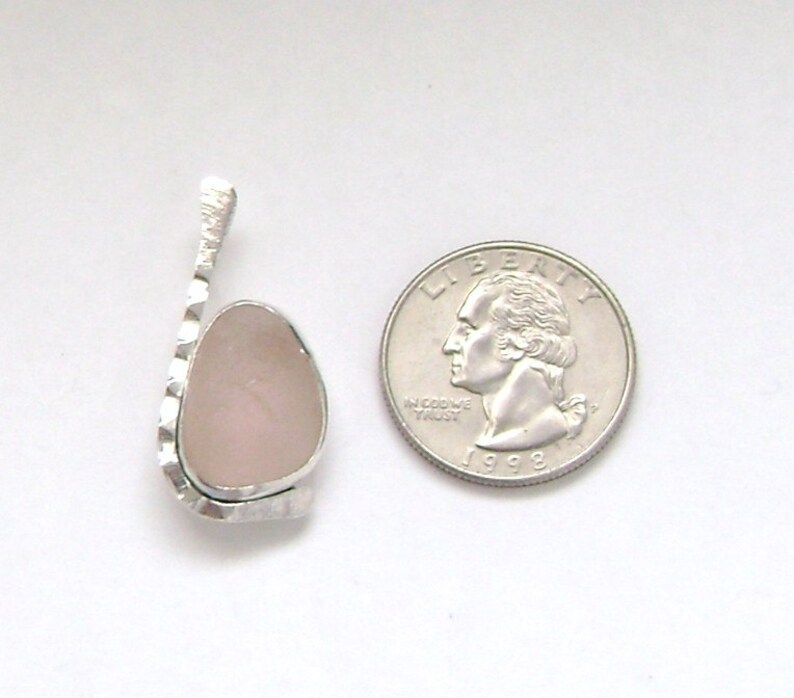 Sea Glass Jewelry Sterling Rare Pink Sea Glass Pendant Etsy
