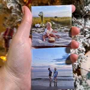 Magneti fotografici - Decorazioni personalizzate per frigorifero - Regalo di Natale