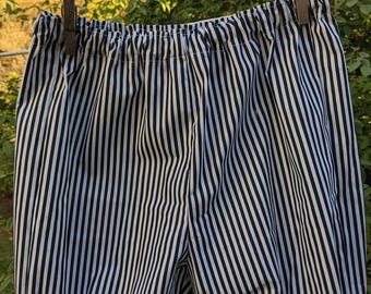 LARGE Black & White Stripe Cotton Renaissance Pirate Bloomers Ready now!