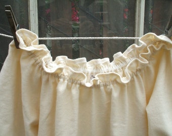 Cotton Flannel Prairie Nightgown Womens XSm - 2X Ruffles No Lace Custom Made