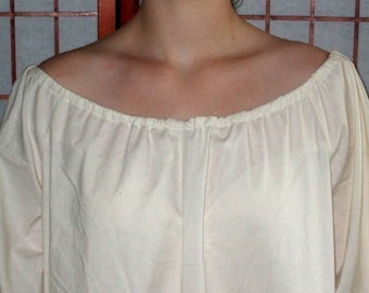 Renaissance Chemise Womens XS - 2X Cotton Prairie UnderDress Custom Made