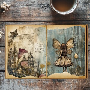 Herakut Fairy Tale Junk Journal Kit | 10 Pages + 2 Bonus | Whimsical Printable Ephemera for Junk Journals, Scrapbooks & Crafts