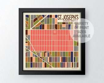 St. Joseph's Neighborhood - Milwaukee, Wisconsin Art Map Print (Milwaukee County) by James Steeno