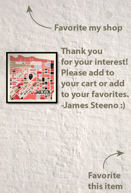 Camp Randall Madison Wisconsin University Stadium Art Map Etsy