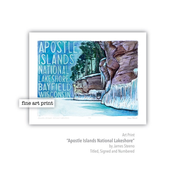 Apostle Islands National Lakeshore Lake Superior Bayfield Etsy