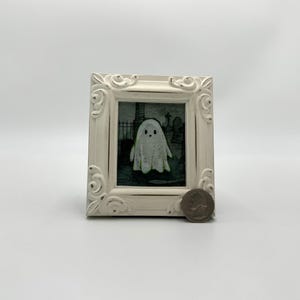 Ghost Framed Miniature  Watercolor Art Print by James Steeno Mini Art, Small Art, Tiny Art, Miniature Art, Halloween Art, Haunted Art
