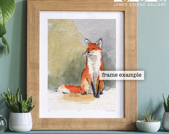 Fox Watercolor Art Print by James Steeno