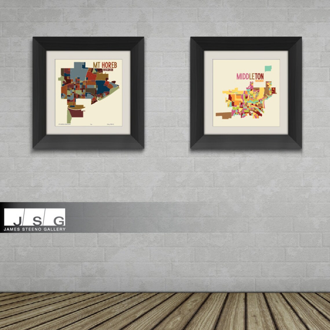 Mt Horeb Wisconsin Art Map Print dane County Mount Horeb by Etsy