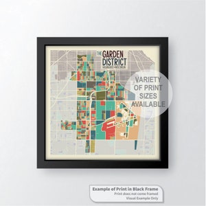 The Garden Distrikt – Milwaukee, Wisconsin Stadtteil Kunstdruck von James Steeno (Milwaukee County)