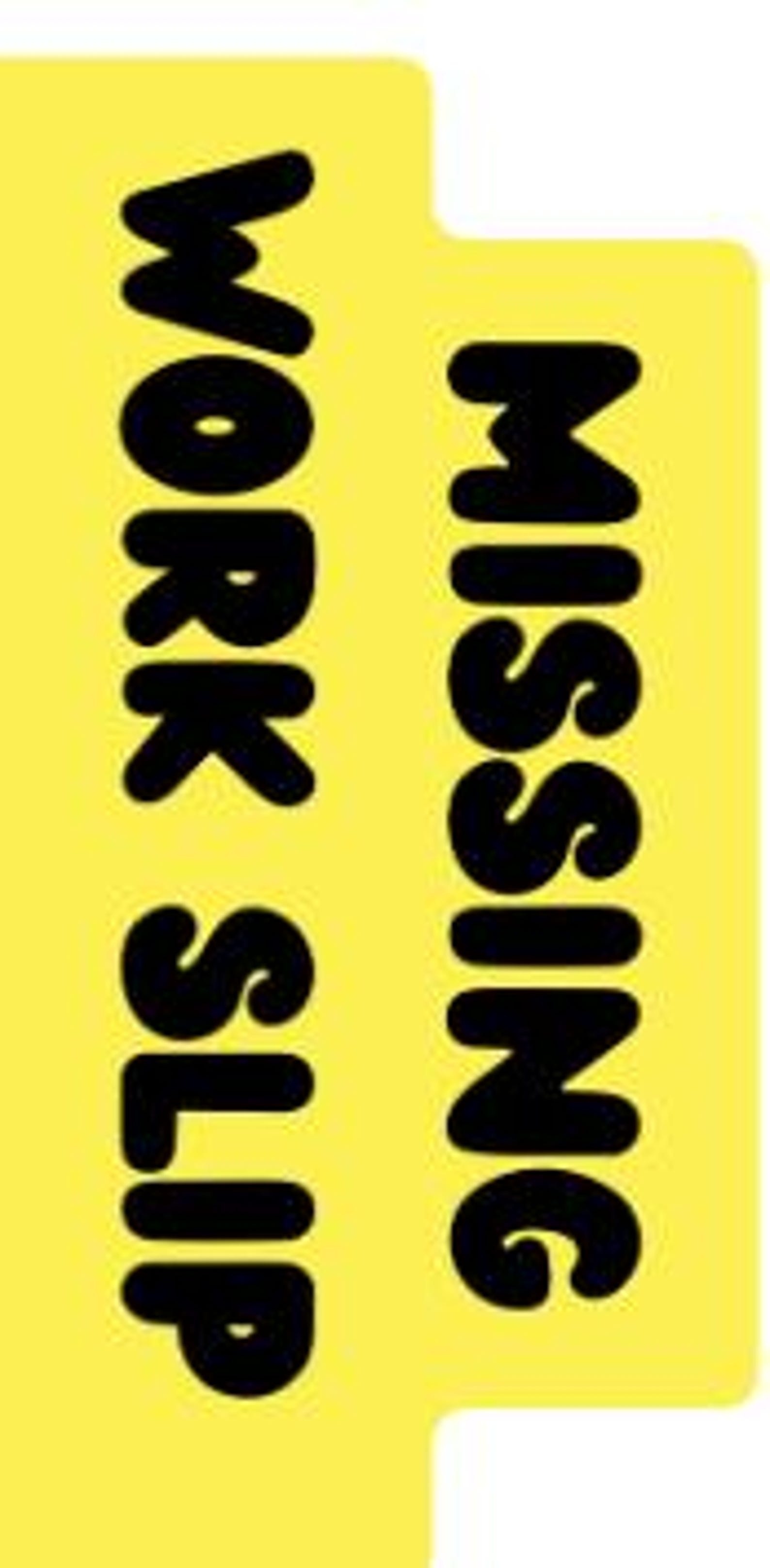 Editable Simple Missing Work Slip Template | Student Accountability ...