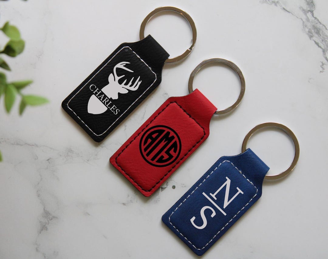 Keychain Promotion Custom Logo Keychain, Promotional Products, Custom Leatherette Keychain ...