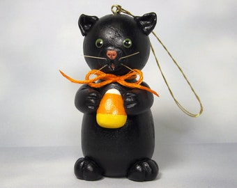 Halloween Black Cat Ornament