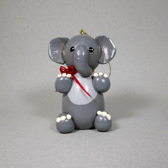 baby elephant ornament