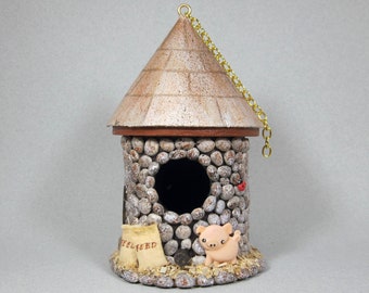 Country Silo Mini Birdhouse