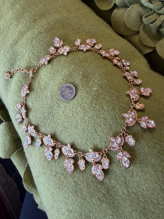 vintage crystal Swarovski crystal necklace