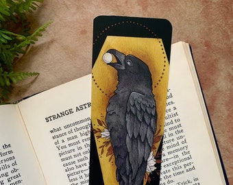 Omega Bookmark, Raven Bookmark, Crow Bookmark