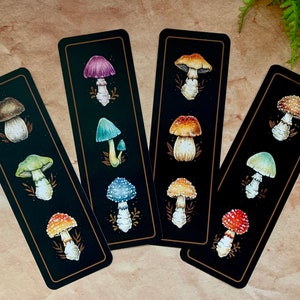 Mushroom Bookmark, Cottage Core Bookmark, Mycology Gift, Cottage Core Gift