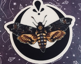 Death's Head Moth Matte Vinyl Sticker