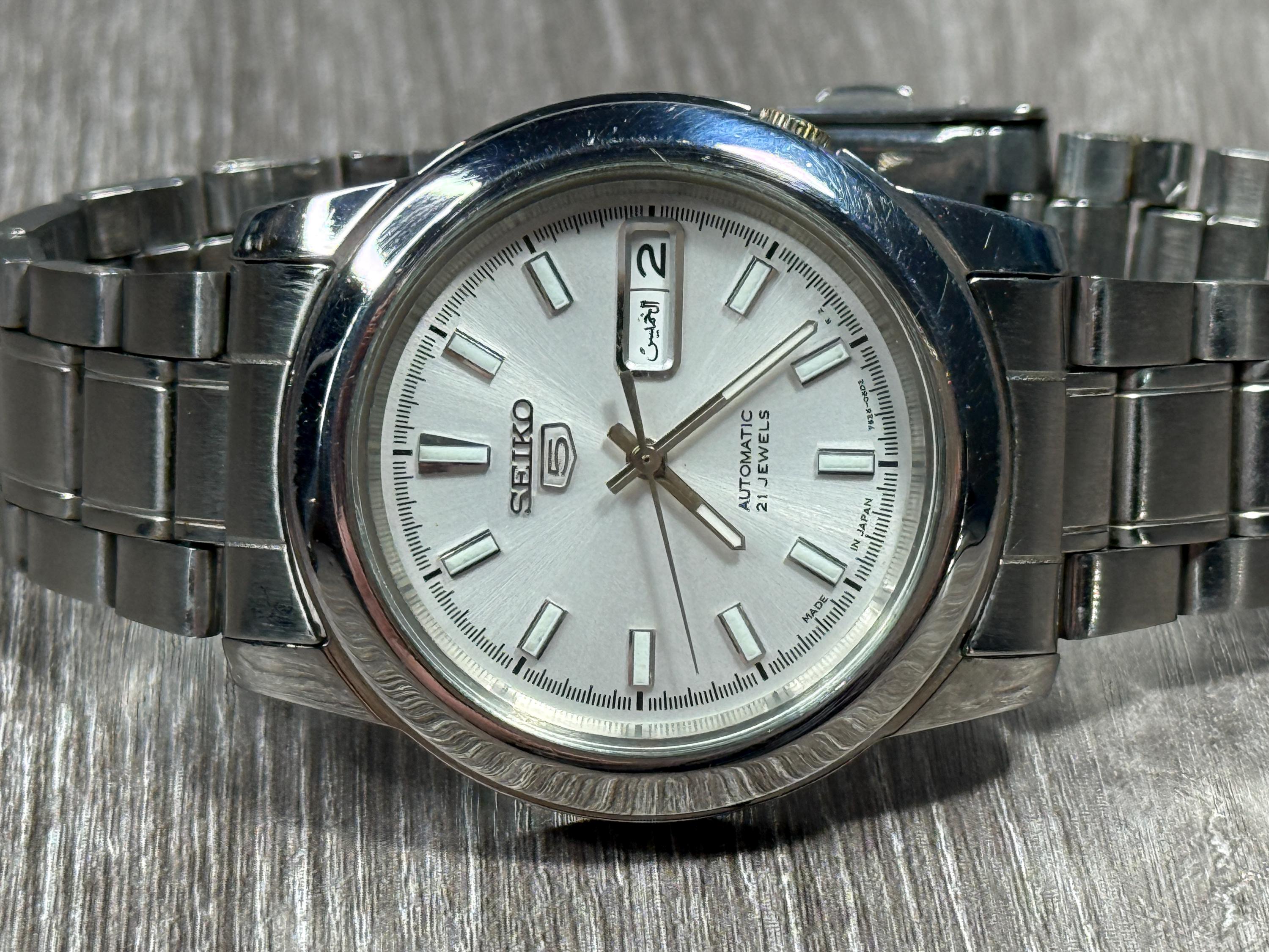 SEIKO セイコー 5 7S26-02W0 SEIKO 5 7S26-02W0 Day-Date White Dial Men's AT Watch From JAPAN | eBay