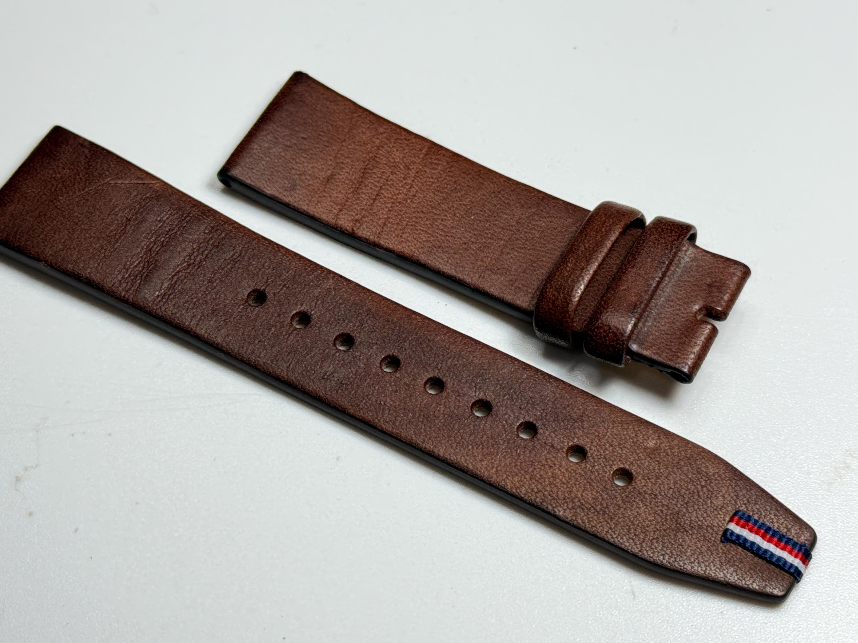 21 mm Original TOMMY HILFIGER Ersatz Echtleder-Bänder 2666 für