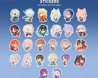 Pegatinas holográficas de estrellas Honkai Star Rail [HSR]
