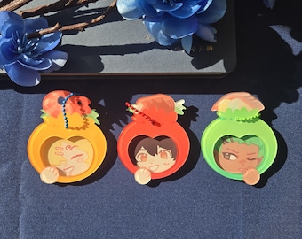 Charms de capucha de bola de masa de monstruo trío