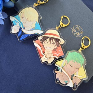 One Piece Monster Trio Gold-Foil Charms