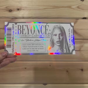 Personalised Foil Concert Ticket: Custom Event Gift / Any event image 14