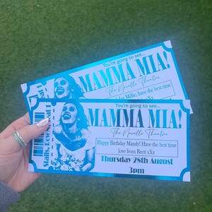 Personalised Foil Concert Ticket: Custom Event Gift / Any event image 17