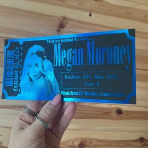 Personalised Foil Concert Ticket: Custom Event Gift / Any event image 16