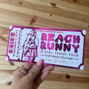 Personalised Foil Concert Ticket: Custom Event Gift / Any event image 19