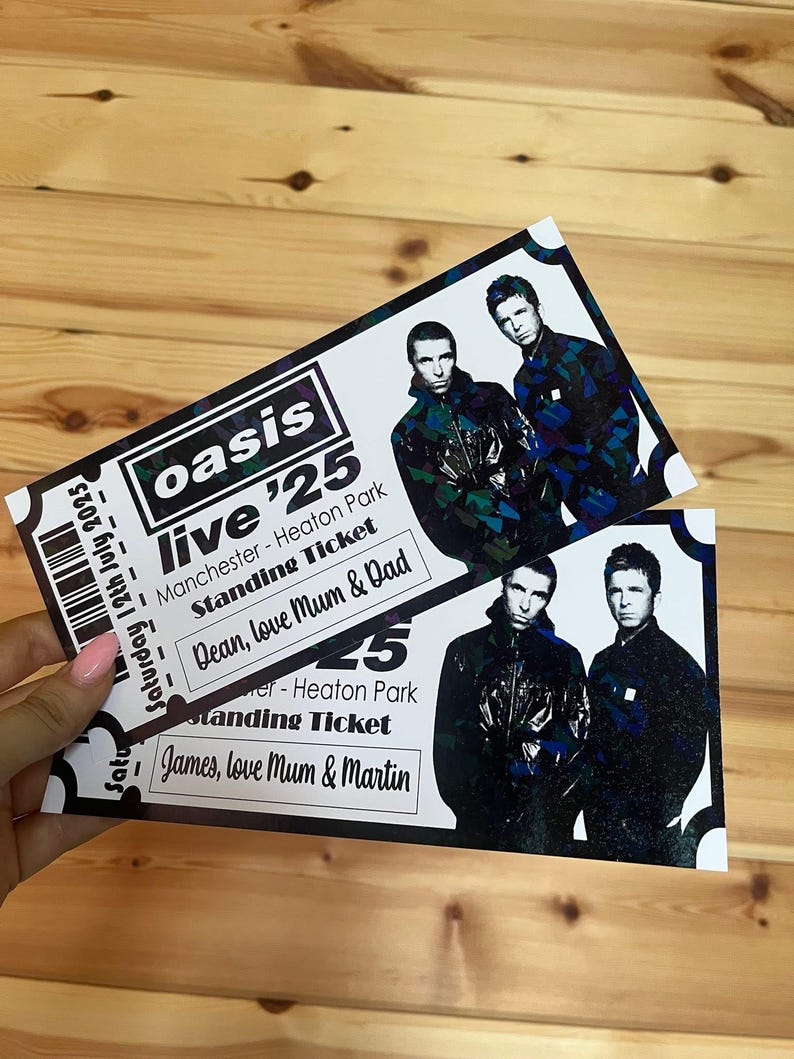 Personalised Foil Concert Ticket: Custom Event Gift / Any event image 11